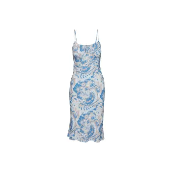 ARITZIA Wilfred Bellow Midi Dress Slip Dresses Women's Buoy Blu Pastel Sg Grn/Light Blue