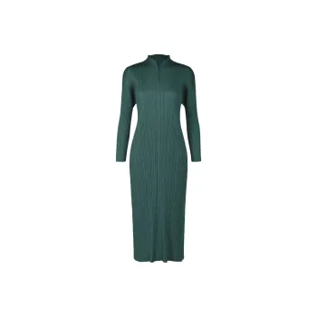 PLEATS PLEASE ISSEY MIYAKE Long Sleeved Dresses Women's Green