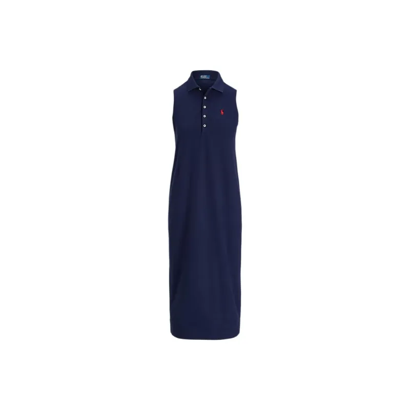 Polo Ralph Lauren Polo Pony embroidered Mid Dress-0