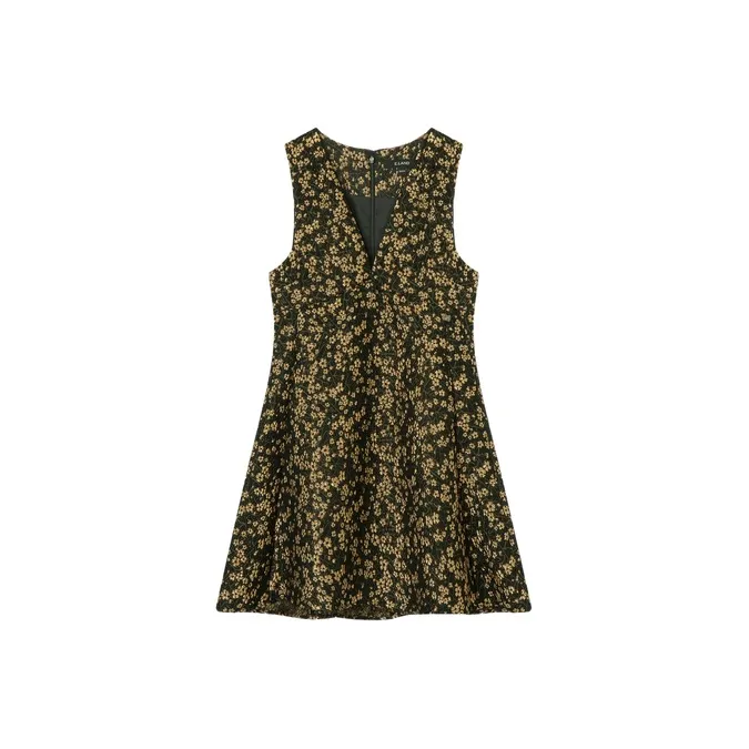 E.land Sleeveless Dress Women's Brown-0