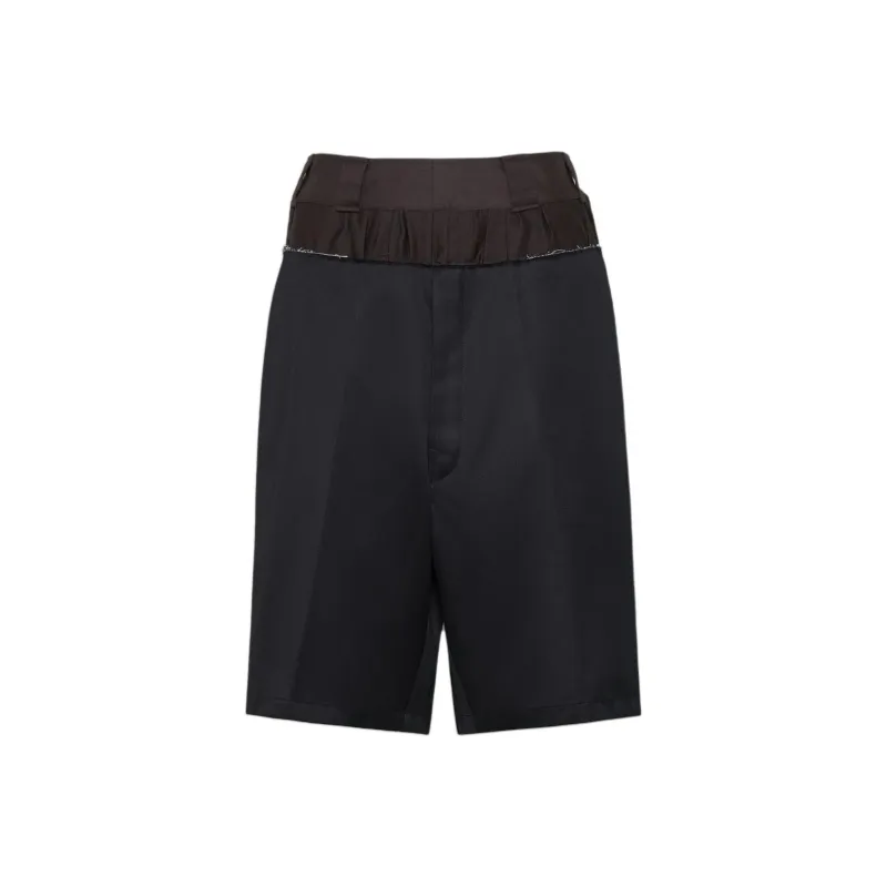 MM6 Maison Margiela Knee Length Shorts 'Black'-0