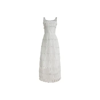 Udon House Slip Dress Women's Moon White