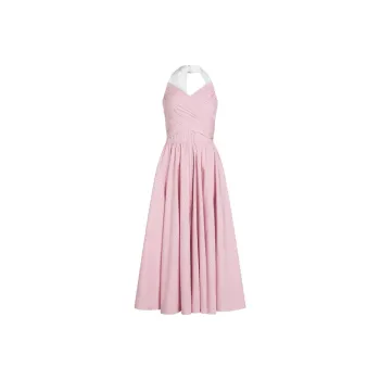 Patou Striped Halterneck Maxi Dress