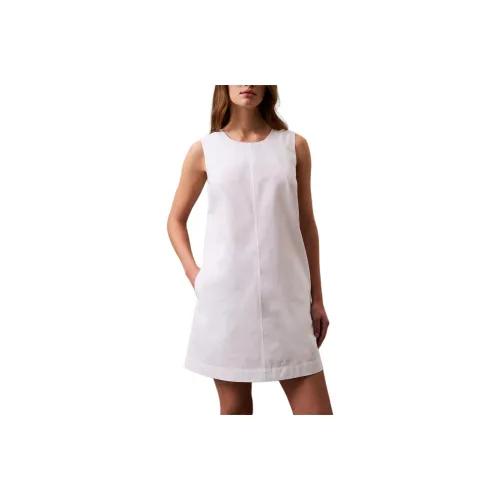 CALVIN KLEIN Sleeveless Dress Women's Bright White