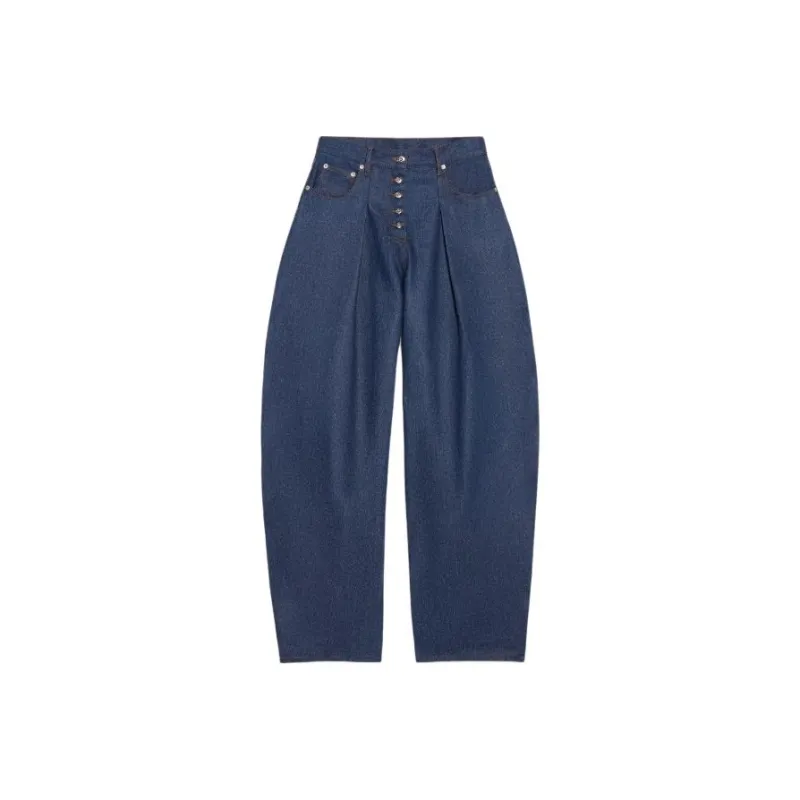 Jacquemus Wide Curved Jeans-4