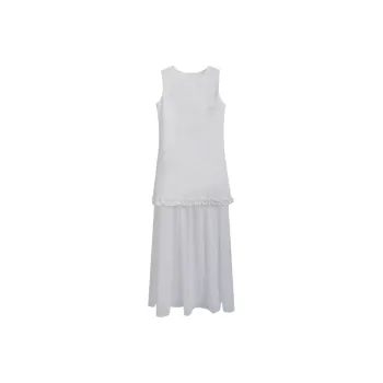 AURORA MUSE Sleeveless Dress Women's White