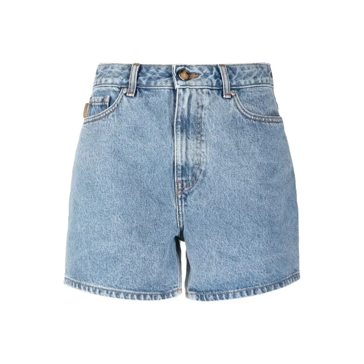 GANNI Denim Shorts Women's Blue-0