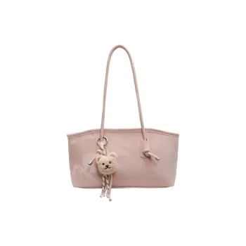 TOUTSEUL YOLO PU Shoulder Bag Women's Pink/Ecru/Silver/Black/Green