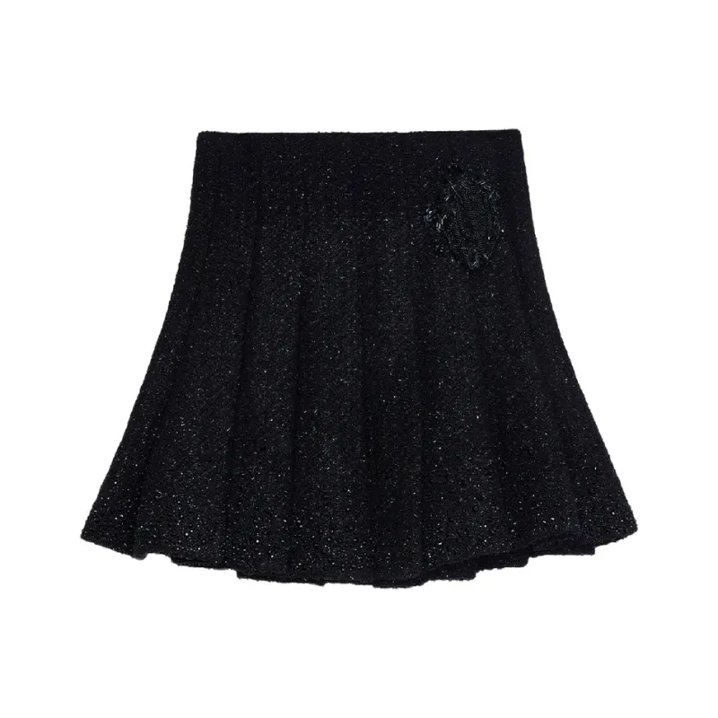TCH Casual Short Skirts Women's Black-0