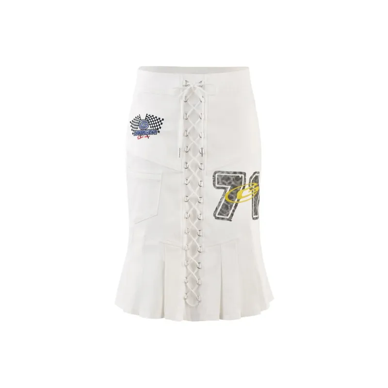 I.AM.GIA HAYLEY SKIRT Casual Short Skirts Women's WHITE/White-0