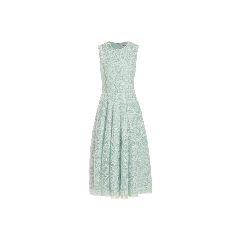 Self-portrait Floral-lace Midi Dress-0