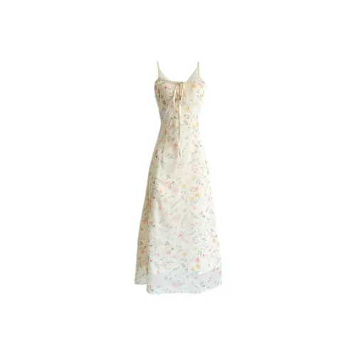 Udon House Slip Dress Women's Light Yellow
