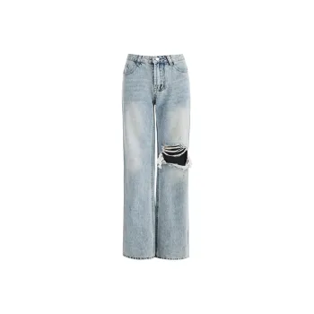 Wen Shan Jeans Women's Light Blue