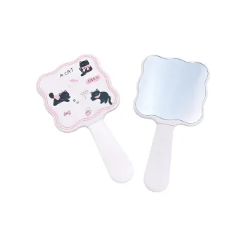 Love Of Wormwood Kitten Hand Mirror With Comb Make Up Mirrors Premium Portable And Practical