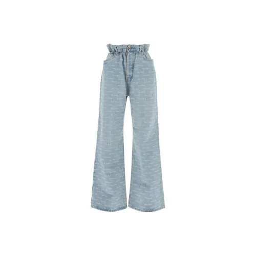 MIU MIU SS24 Jeans Women's Light Blue