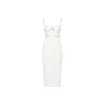 Self-portrait Crystal-embellished Midi Dress