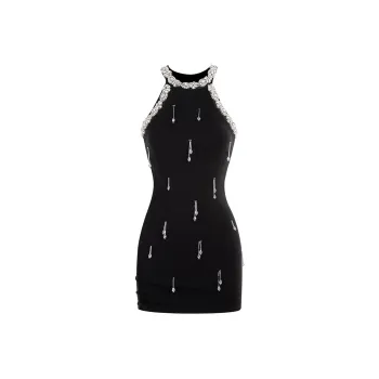 Udon House Sleeveless Dress Women's Black