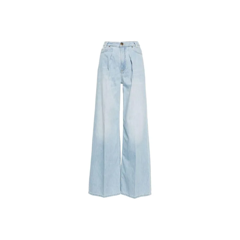 PINKO Logo Patch Denim Jeans-0