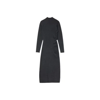 Sandro Long Sleeved Dress Women's Gray