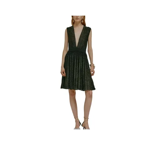 Antonino Valenti Sleeveless Dress Women's Black Gold