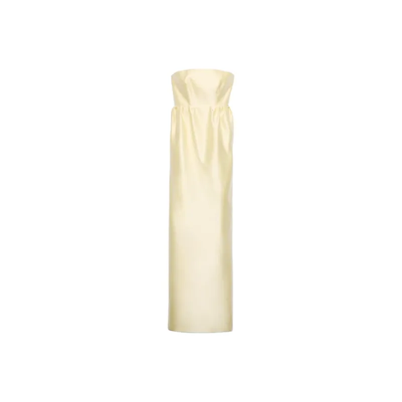 PRADA Double Satin Maxi Dress-0