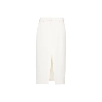 THEORY Casual Short Skirts Women's Ivory White