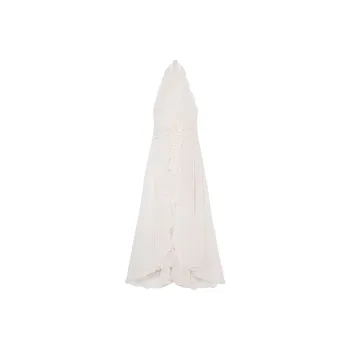 Blumarine Ruffled Rose detail Maxi Dress