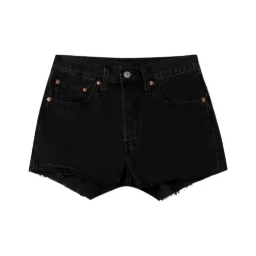 Levis Denim Shorts Women's Black