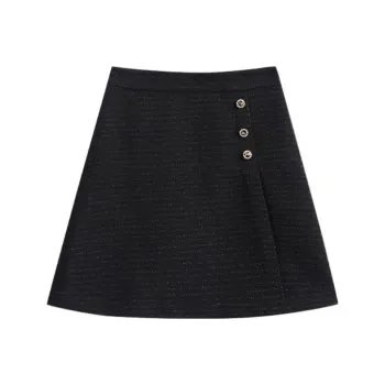 Yiner Casual Short Skirts Women's Black
