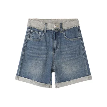 HIPPIEMISS Denim Shorts Women's Vintage Blue