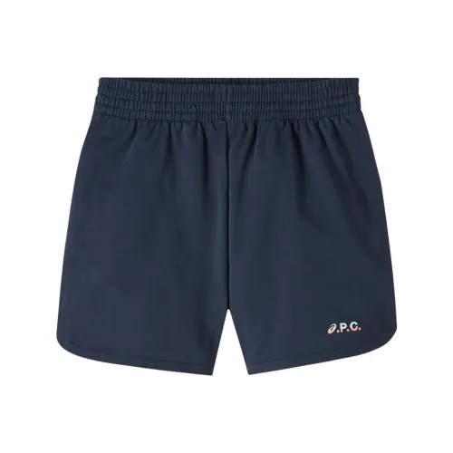 Asics x APC Casual Shorts Women's Dark Marine Blue