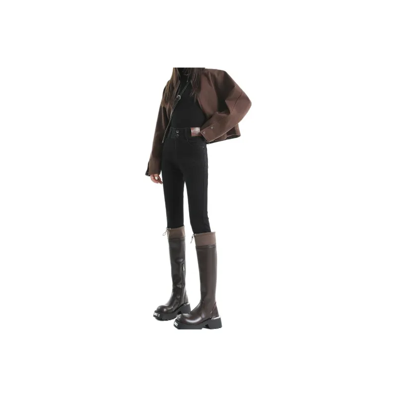 Concubine Zhu Jeans Women's Black-0