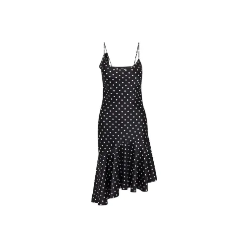 Realisation Par SS25 The Cassidy Slip Dresses Women's Satin Spot Shimmering Spots