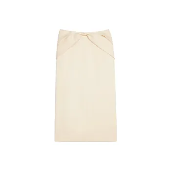 CELINE Straight Cut Front Slit Skirt
