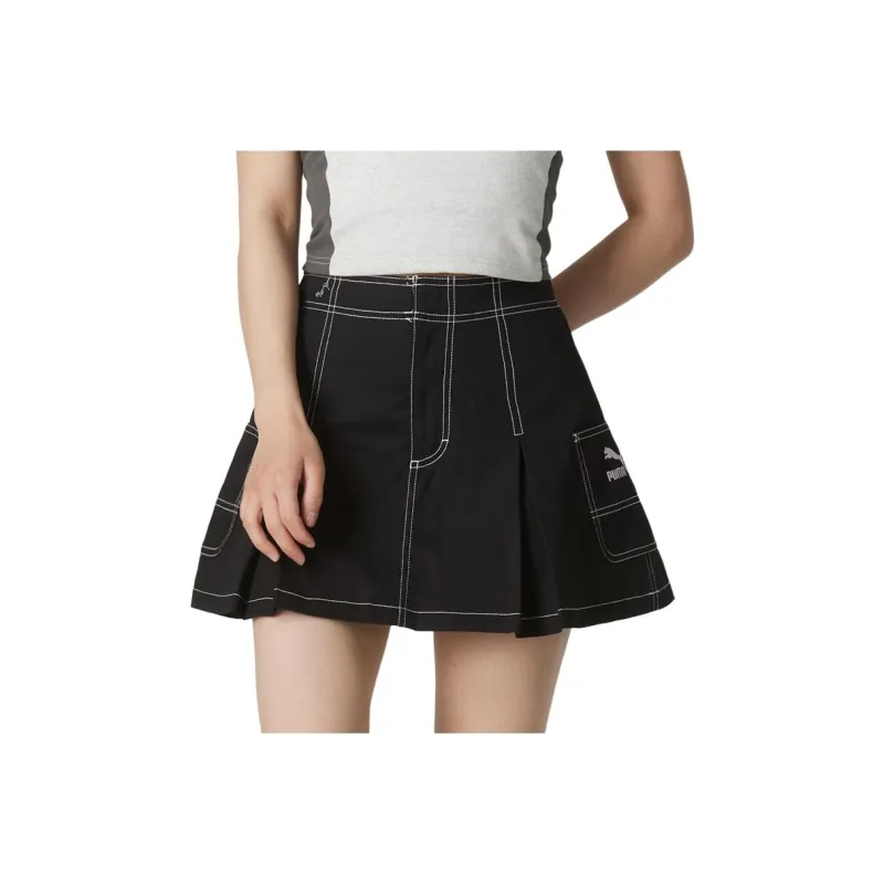 PUMA SS24 Casual Short Skirts Women's Black-0