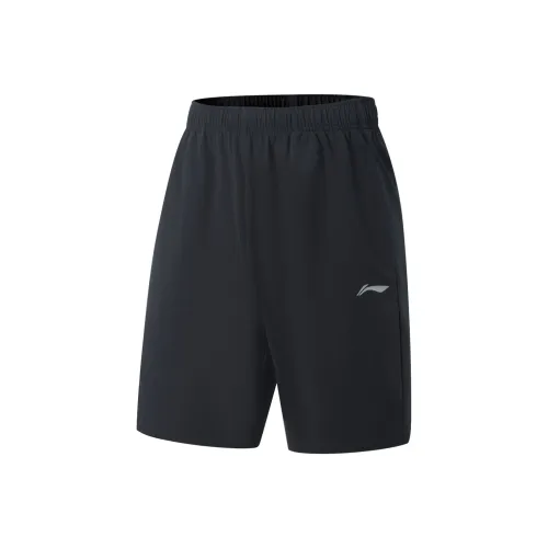 LiNing Fitness Series Sports Shorts Men's Black Single Logo