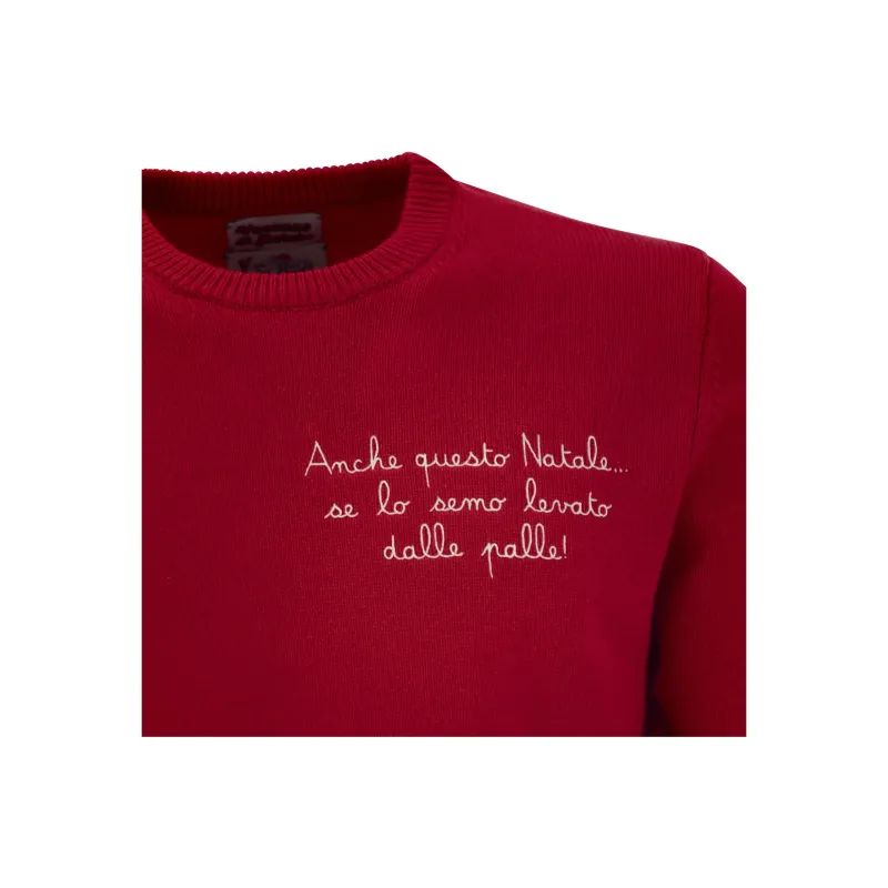 MC2 Saint Barth Heron Slogan Embroidered Jumper-3