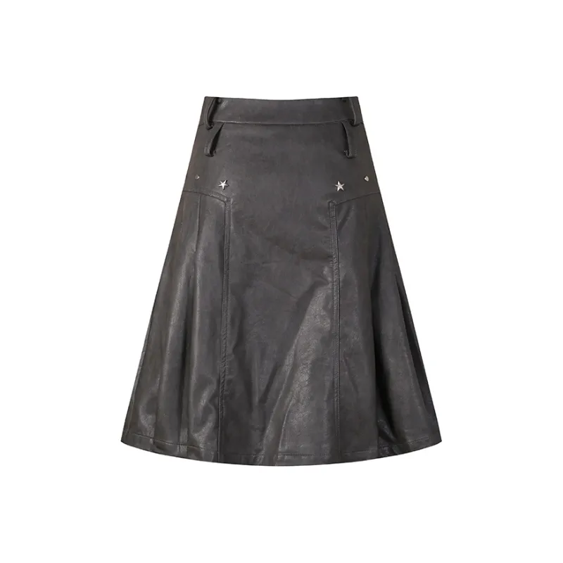 FRLMK Casual Long Skirts Women's Gray-0