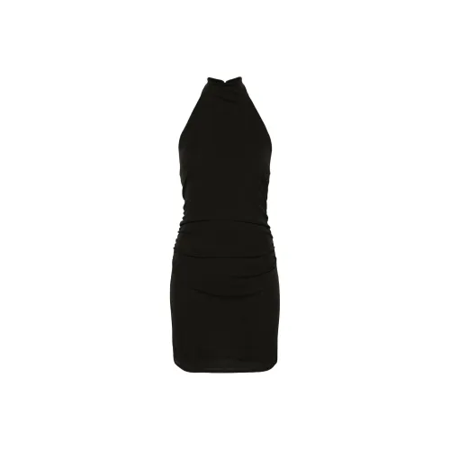 NANUSHKA Haterneck Semi sheer Minidress