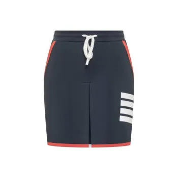 THOM BROWNE 4-Bar Box Drawstring Mini Skirt