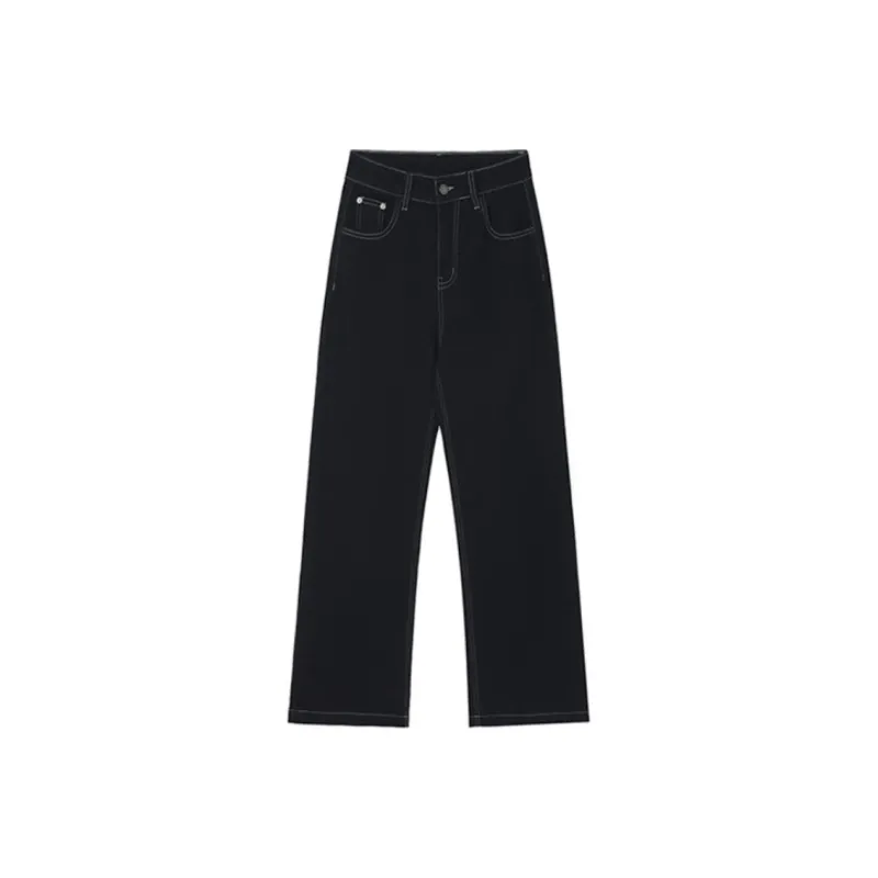YINLEI Jeans Women's Black-0