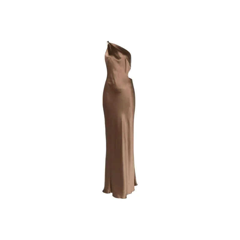 MICHELLE MASON SS24 Sleeveless Dress Women's Umber-0