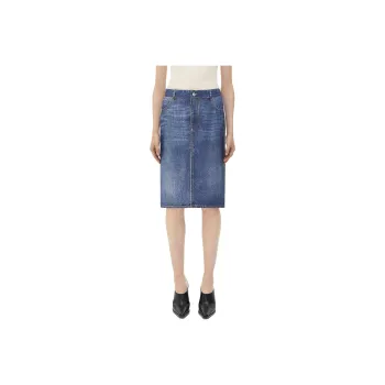 Bottega Veneta Denim Midi Skirt