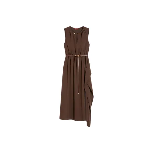 MaxMara Studio Sleeveless Dress Women's Coffee