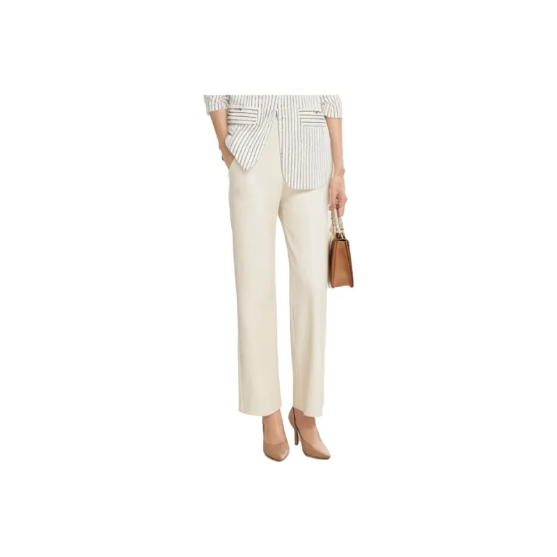 Mapping Leather Pants Women's-0