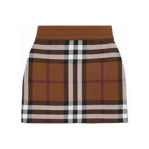 Burberry Casual Short Skirts Women's Brown