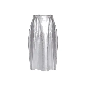 Balenciaga High-Waisted Zipped Midi Skirt