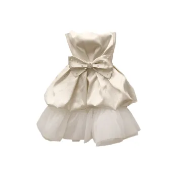 XIAOJUCHUANLI Sleeveless Dress Women's Light Beige