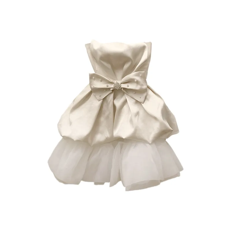 XIAOJUCHUANLI Sleeveless Dress Women's Light Beige-0