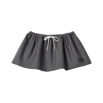 MIU MIU Casual Short Skirts Women's Slate Gray